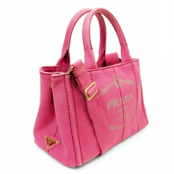 ✨️💎Authentic PRADA Canapa L Denim Tote Bag with strap - Picture 7 of 15